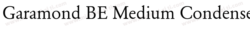 Garamond BE Medium Condensed字体转换